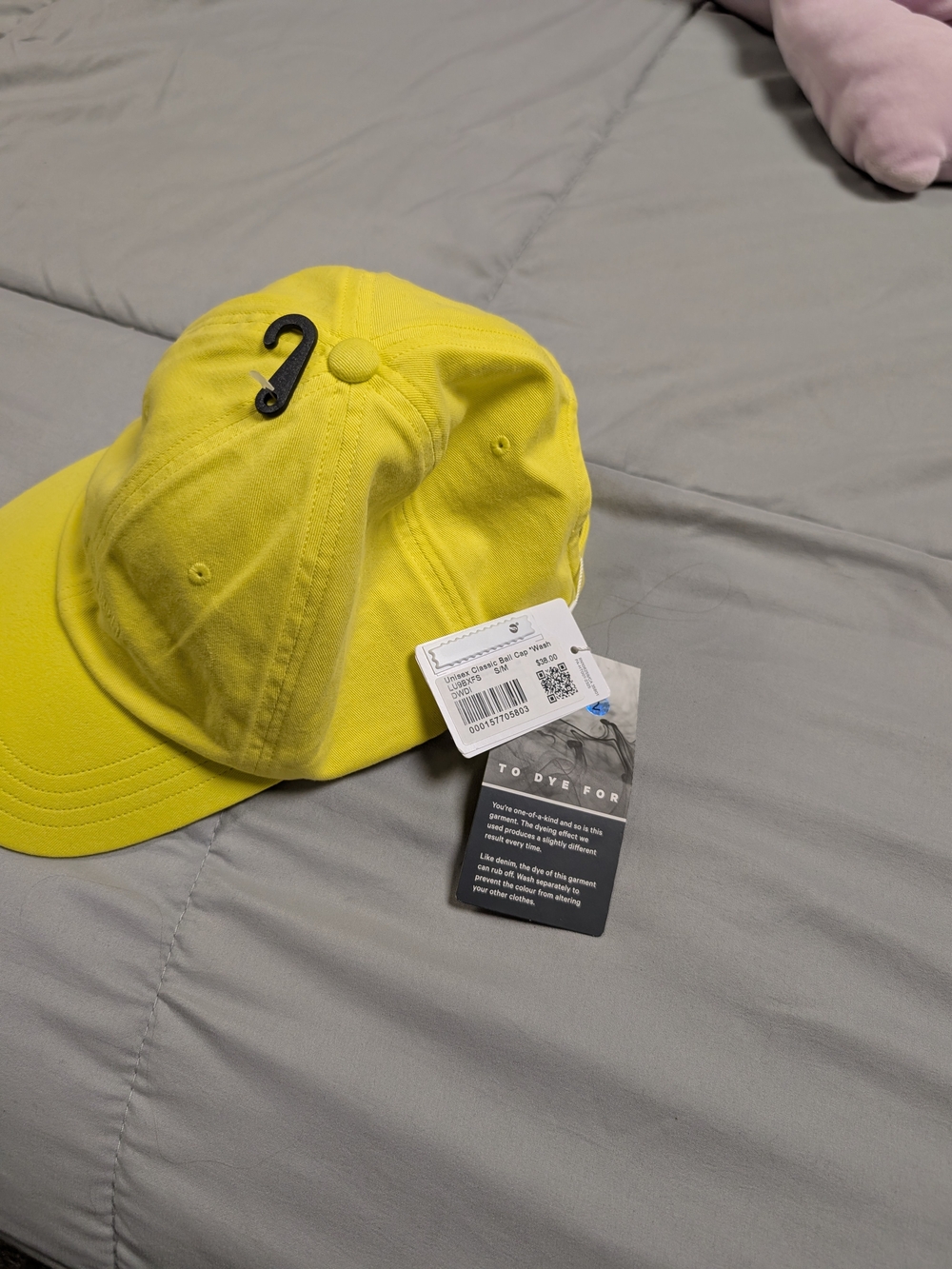 Lululemon Yellow Unisex Baseball Cap NWT